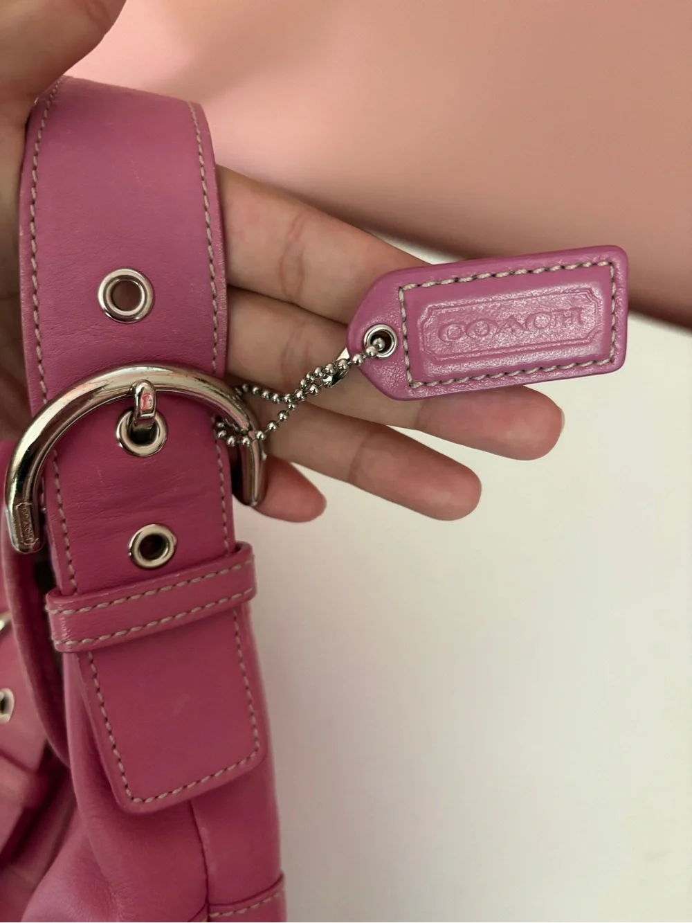Y2K Coach pink back
